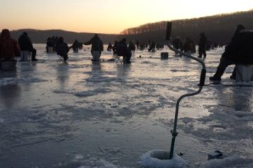 Отчет о рыбалке на льду, корюшка в бухте Зелёнка